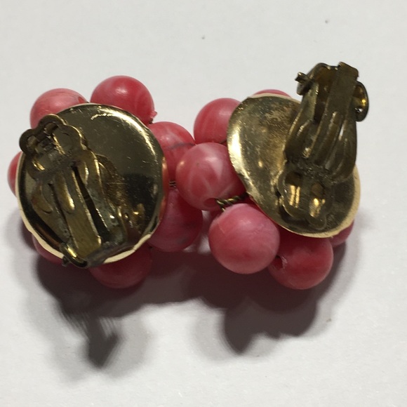 Vintage Cluster Gold Accent Earrings - Picture 7 of 7